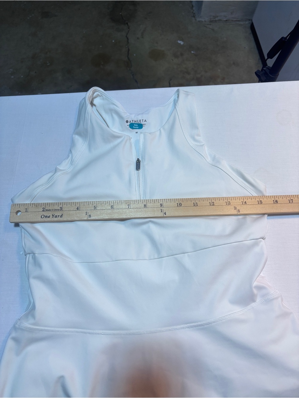 Athleta M Break Point Dress Medium Pacific White - Picture 8 of 13